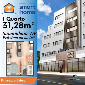 Apartamento com 1 quarto à venda no bairro Samambaia Sul, 47m²