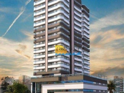 Apartamento com 2 dormitórios à venda, 74 m² por r$ 580.000,00 - vila guilhermina - praia grande/sp