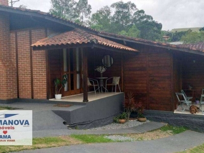 Granja clotilde - estuda parte em permuta - casa com 3 dormitórios (suíte) à venda, 180 m² por r$ 900.000 - granja viana