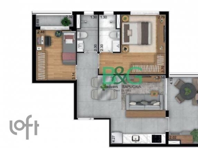 Apartamento à venda em Bosque da Saúde com 68 m², 2 quartos, 1 suíte, 1 vaga