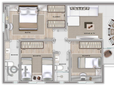 Apartamento à venda em Cidade Nova com 83 m², 3 quartos, 1 suíte, 2 vagas