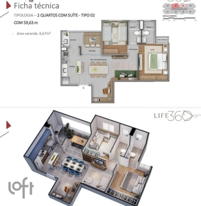 Apartamento à venda em Palmares com 82 m², 3 quartos, 1 suíte, 2 vagas