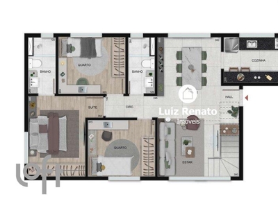 Apartamento à venda em Serra com 82 m², 3 quartos, 1 suíte, 2 vagas