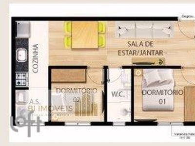 Apartamento à venda em Tucuruvi com 51 m², 2 quartos, 1 suíte