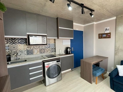 Apartamento à venda em Santo Amaro com 32 m², 1 quarto, 1 suíte, 1 vaga