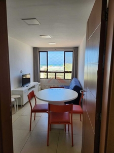 Cabo Branco, 44m², Nascente, com 2 quartos, mobiliado, prédio com elevador, área de lazer, próximo da praia!