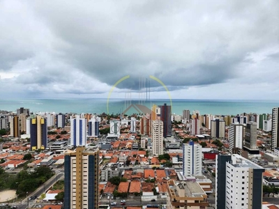 Em Manaíra, 84m², Nascente Sul, 2 quartos, 2 vagas cobertas, vista livre, vista mar, lazer completo!