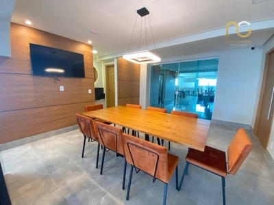 Apartamento em Cidade Ocian, Praia Grande/SP de 87m² 3 quartos à venda por R$ 594.000,00