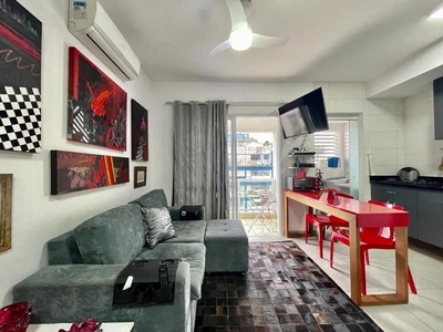 Apartamento em Boqueirão, Santos/SP de 47m² 1 quartos para locação R$ 4.000,00/mes