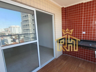 Apartamento em Campo da Aviação, Praia Grande/SP de 73m² 2 quartos à venda por R$ 472.000,00