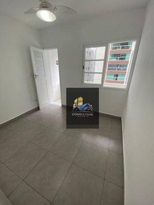 Apartamento em Gonzaga, Santos/SP de 41m² 1 quartos para locação R$ 1.750,00/mes