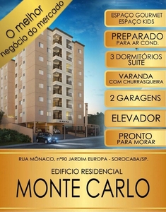 Apartamento em Jardim Europa, Sorocaba/SP de 71m² 3 quartos à venda por R$ 496.000,00