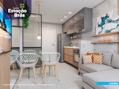 Apartamento em Mooca, São Paulo/SP de 32m² 2 quartos à venda por R$ 266.160,00