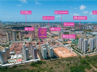Apartamento em Pitimbu, Natal/RN de 50m² 2 quartos à venda por R$ 228.990,00