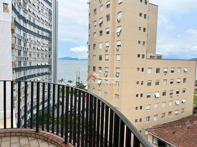 Apartamento em Ponta da Praia, Santos/SP de 55m² 1 quartos para locação R$ 2.200,00/mes