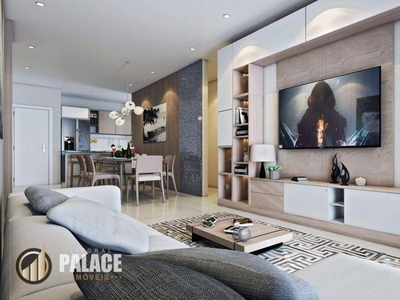 Apartamento em Vila Guilhermina, Praia Grande/SP de 80m² 2 quartos à venda por R$ 616.706,00