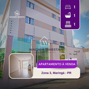 Apartamento em Zona 03, Maringá/PR de 37m² 1 quartos à venda por R$ 209.000,00