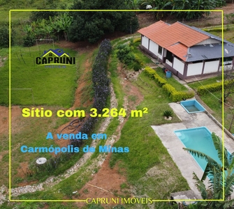 Chácara em Zona Rural, Carmópolis De Minas/MG de 3264m² 3 quartos à venda por R$ 239.000,00