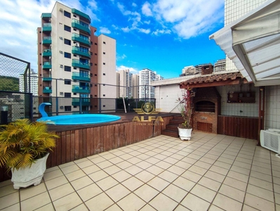 Cobertura em Jardim Las Palmas, Guarujá/SP de 180m² 2 quartos à venda por R$ 599.000,00