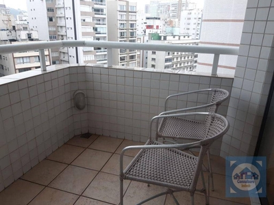 Flat em Boqueirão, Santos/SP de 45m² 1 quartos para locação R$ 4.000,00/mes