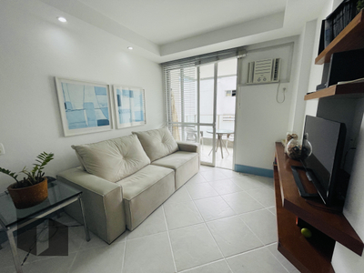 Flat em Leblon, Rio de Janeiro/RJ de 54m² 1 quartos para locação R$ 5.000,00/mes
