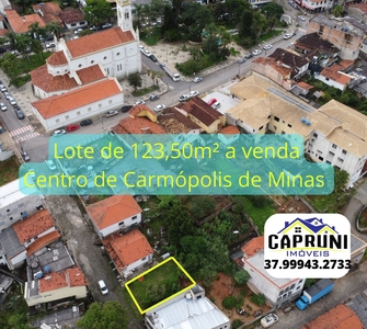 Terreno em Centro, Carmópolis De Minas/MG de 123m² à venda por R$ 90.000,00