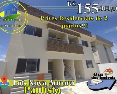 Apartamento para venda com 48m² com 2 quartos em Jaguaribe/Paulista/PE - 155 mil