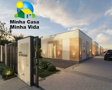 Casa de condomínio para venda tem 48 metros quadrados com 2 quartos em Alegria - Guaíba