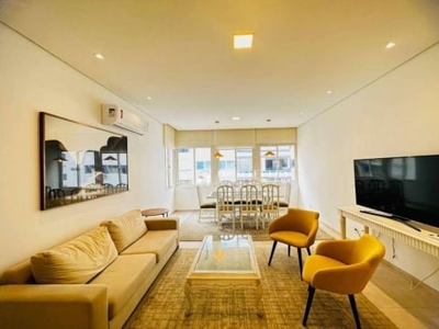 Apartamento com 3 dormitórios à venda, 120 m² por r$ 820.000,00 - praia das pitangueiras - guarujá/sp