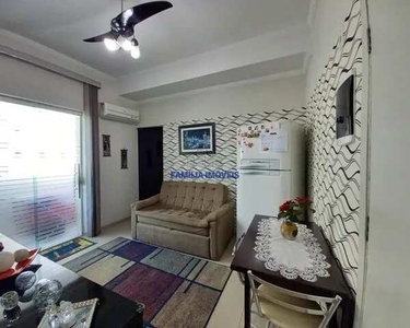 Comprar apartamento sala com varanda 1 quarto Boqueirão Santos SP