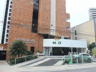 Flat com 1 dormitório para alugar, 55 m² por R$ 3.100,00/mês - Meireles - Fortaleza/CE