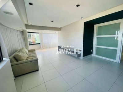 Apartamento com 3 dormitórios à venda, 131 m² por r$ 730.000,00 - jardim oceania - joão pessoa/pb