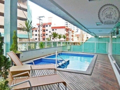 Apartamento com 3 dormitórios à venda, 95 m² por r$ 552.500,00 - canto do forte - praia grande/sp