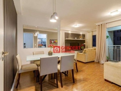 Apartamento condomínio parque do sol com 2 dormitórios, 63 m² - venda por r$ 320.000 ou aluguel por r$ 2.540/mês - ponte grande - guarulhos/sp