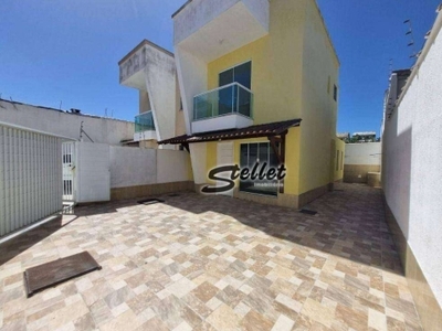 Casa com 3 dormitórios para alugar, 120 m² por r$ 2.566,67/mês - jardim mariléa - rio das ostras/rj