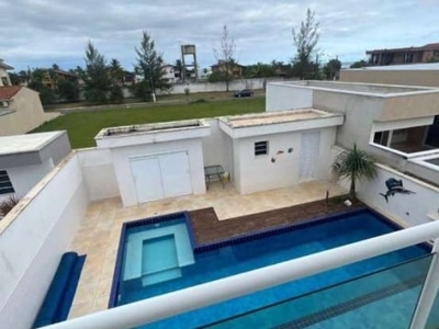 Casa de alto padrão em condomínio fechado com 4 suítes e piscina a 200m da praia de itanhaém
