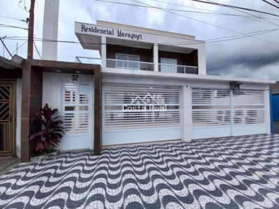Casa em condomínio fechado com 2 quartos à venda no balneário maracanã, praia grande , 62 m2 por r$ 270.000