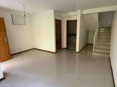 Casa em condomínio fechado com 3 quartos à venda na rua alberto pasqualini, pechincha, rio de janeiro, 160 m2 por r$ 520.000