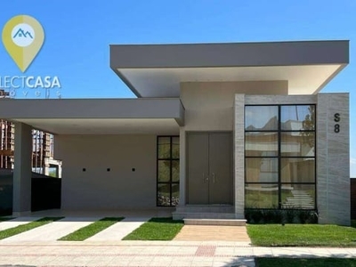 Casa linear 4 quartos com 3 suítes no alphaville jacuhy