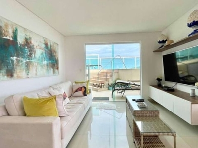 Cobertura alto padrãp com 3 suites à venda, 180 m² por r$ 3.200.000 - praia da enseada - guarujá/sp