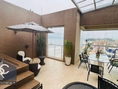 Cobertura com 2 dormitórios à venda - condomínio resort 1 , 154 m² por r$ 1.200.000 - centro - itanhaém/sp