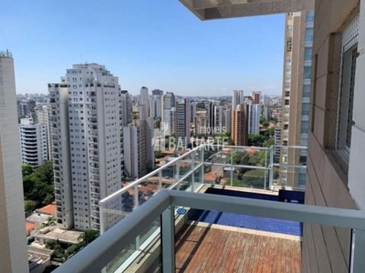 Cobertura com 4 dormitórios para alugar, 370 m² por r$ 34.200,00/mês - campo belo - são paulo/sp