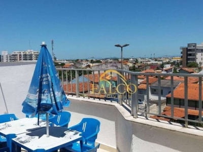 Cobertura com 5 dormitórios à venda, 143 m² por r$ 580.000,00 - braga - cabo frio/rj