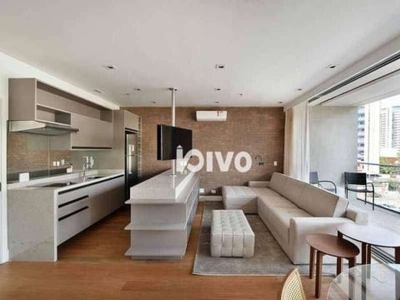 Flat com 1 quarto e 2 vagas à venda, 61 m² por r$ 1.670.000 - vila olímpia