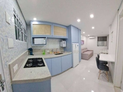 Kitnet à venda, 22 m² por r$ 192.000,00 - vila guilhermina - praia grande/sp