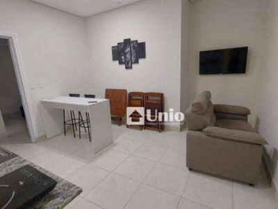 Kitnet com 1 dormitório para alugar, 30 m² por r$ 1.320/mês - dois córregos - piracicaba/sp