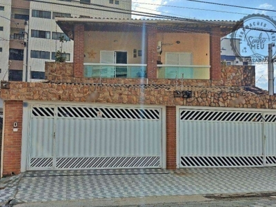 Sobrado com 3 dormitórios à venda, 162 m² por r$ 900.000,00 - vila guilhermina - praia grande/sp