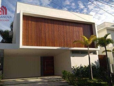 Sobrado com 3 dormitórios para alugar, 300 m² por r$ 12.530,00/mês - condomínio mont blanc - sorocaba/sp