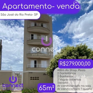 Apartamento em Jardim Ouro Verde, São José do Rio Preto/SP de 65m² 2 quartos à venda por R$ 278.000,00