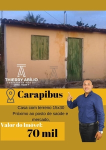Casa em Carapibus, Conde/PB de 40m² 2 quartos à venda por R$ 70.000,00